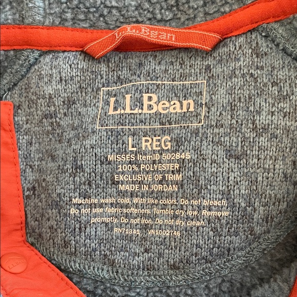 L.L. Bean Sweater Fleece Pullover - Picture 2 of 3